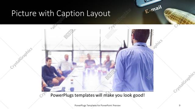 Picture with Caption presentation slide layout