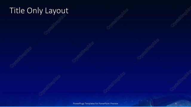 Title Only presentation slide layout