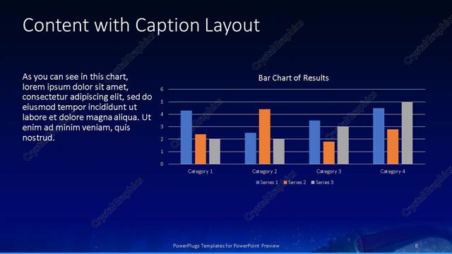 Content with Caption presentation slide layout