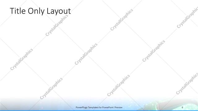 Title Only presentation slide layout