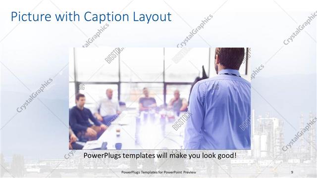 Picture with Caption presentation slide layout
