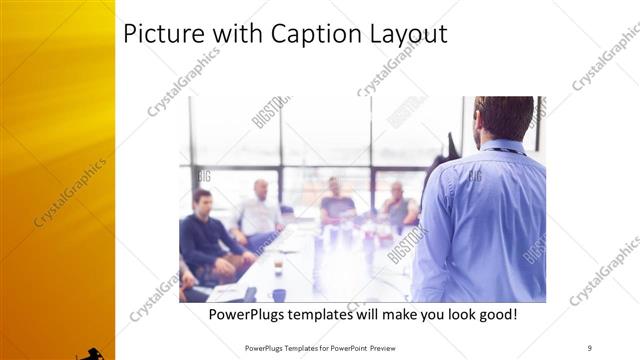 Picture with Caption presentation slide layout