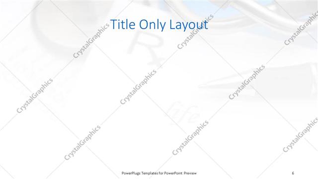 Title Only presentation slide layout