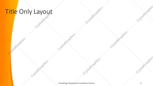 Title Only presentation slide layout