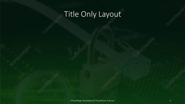 Title Only presentation slide layout