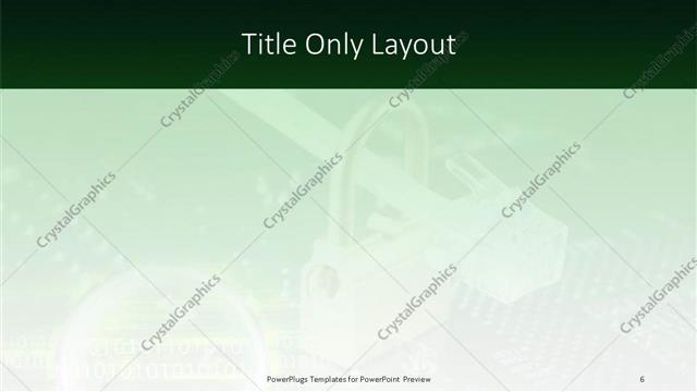 Title Only presentation slide layout