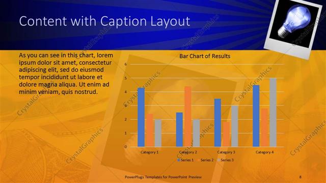 Content with Caption presentation slide layout