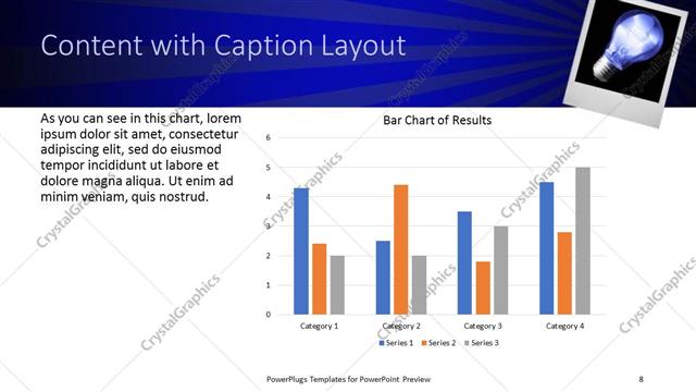 Content with Caption presentation slide layout