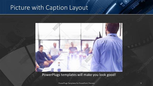 Picture with Caption presentation slide layout