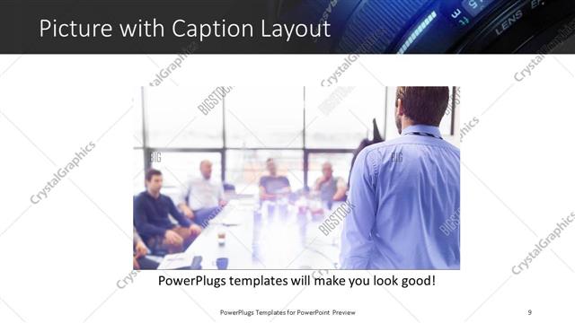 Picture with Caption presentation slide layout