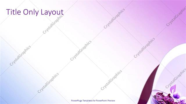 Title Only presentation slide layout