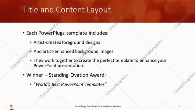 Title and Content presentation slide layout