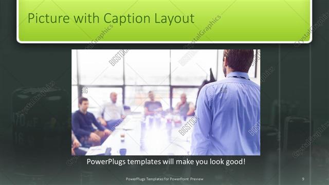 Picture with Caption presentation slide layout
