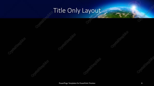 Title Only presentation slide layout