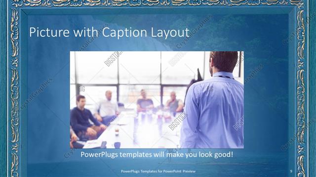 Picture with Caption presentation slide layout