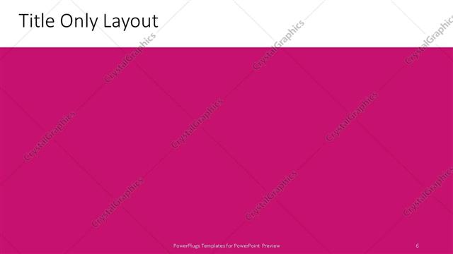 Title Only presentation slide layout