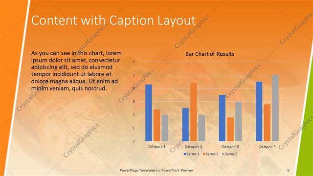 Content with Caption presentation slide layout