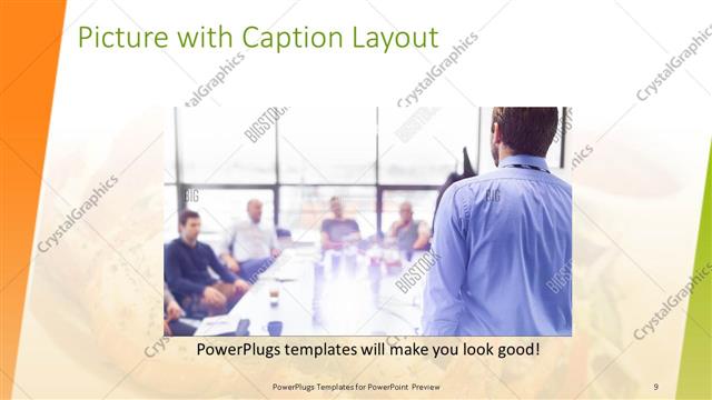 Picture with Caption presentation slide layout