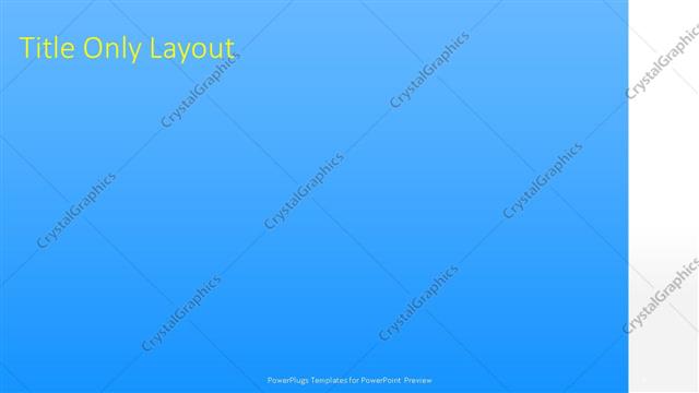 Title Only presentation slide layout