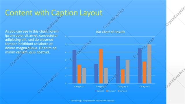 Content with Caption presentation slide layout