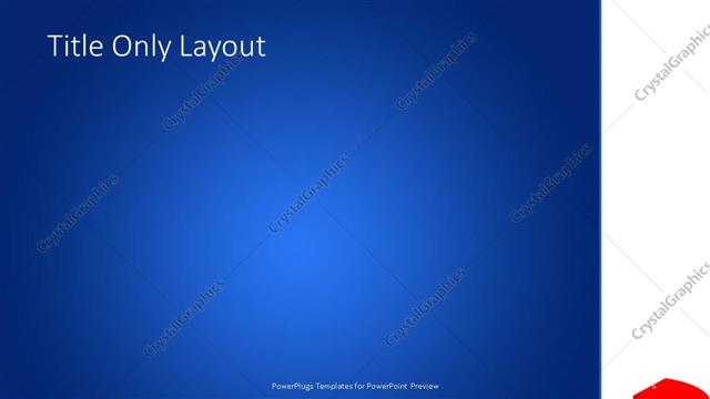 Title Only presentation slide layout