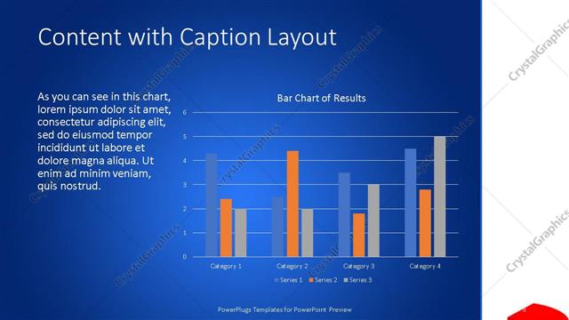 Content with Caption presentation slide layout