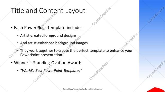 Title and Content presentation slide layout