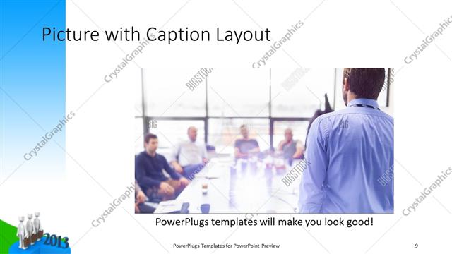 Picture with Caption presentation slide layout