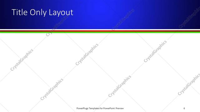 Title Only presentation slide layout