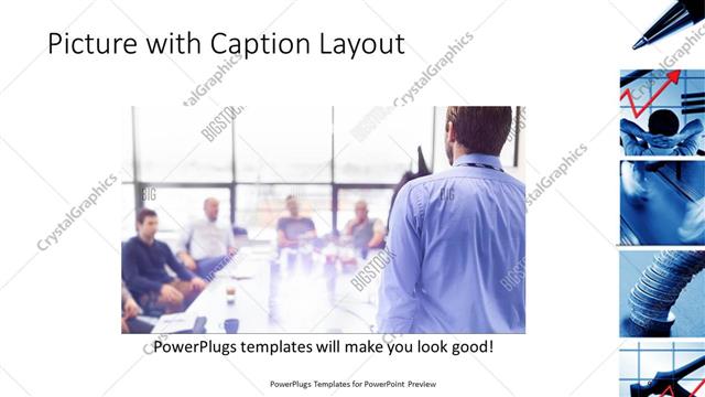 Picture with Caption presentation slide layout