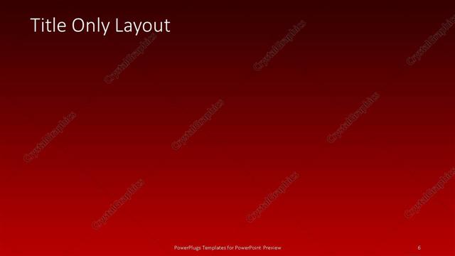 Title Only presentation slide layout