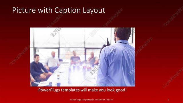 Picture with Caption presentation slide layout