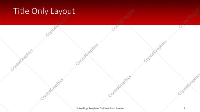 Title Only presentation slide layout