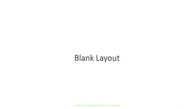 Blank presentation slide layout