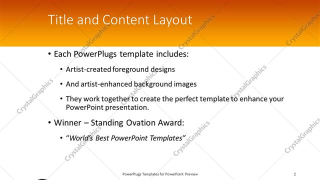 Title and Content presentation slide layout