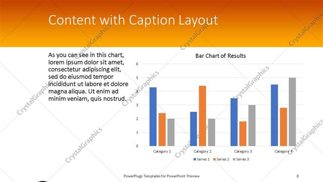 Content with Caption presentation slide layout