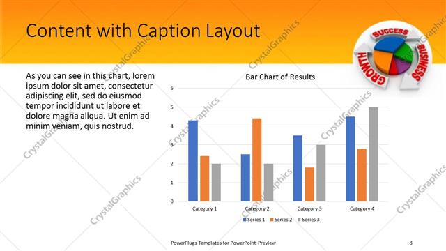 Content with Caption presentation slide layout