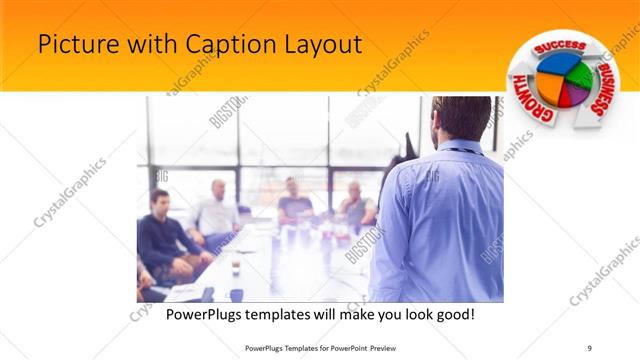 Picture with Caption presentation slide layout