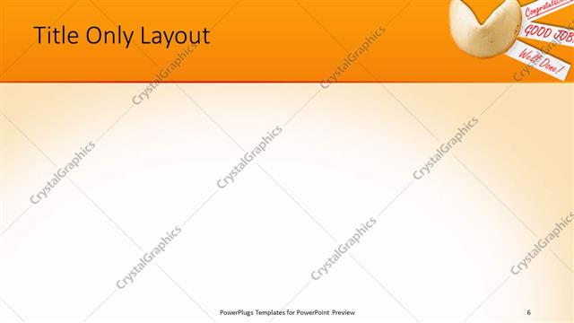 Title Only presentation slide layout