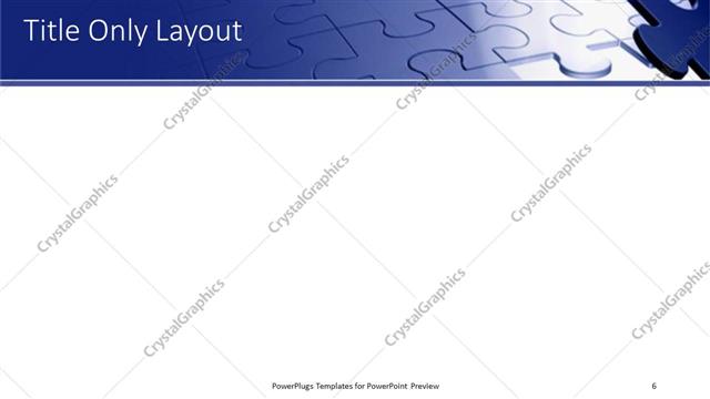 Title Only presentation slide layout