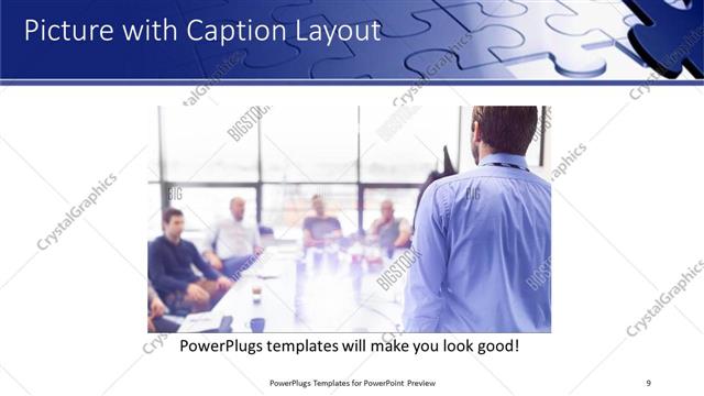 Picture with Caption presentation slide layout