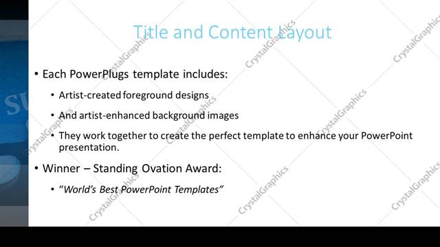 Title and Content presentation slide layout