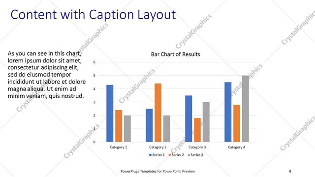 Content with Caption presentation slide layout
