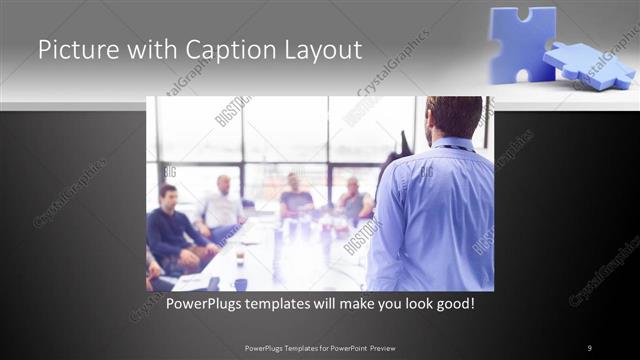 Picture with Caption presentation slide layout