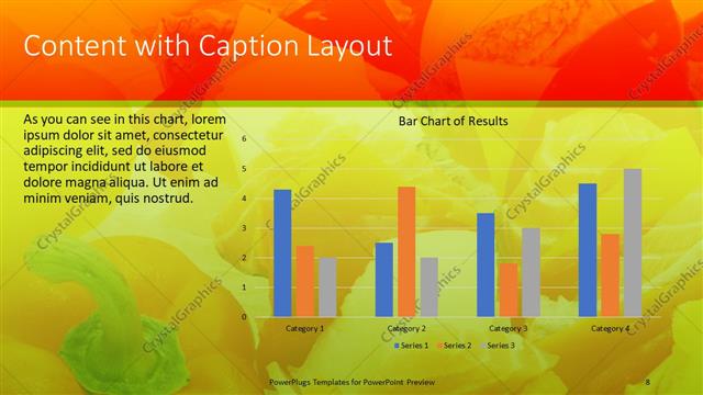 Content with Caption presentation slide layout