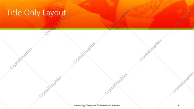 Title Only presentation slide layout