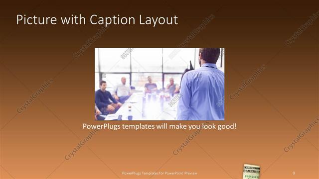 Picture with Caption presentation slide layout