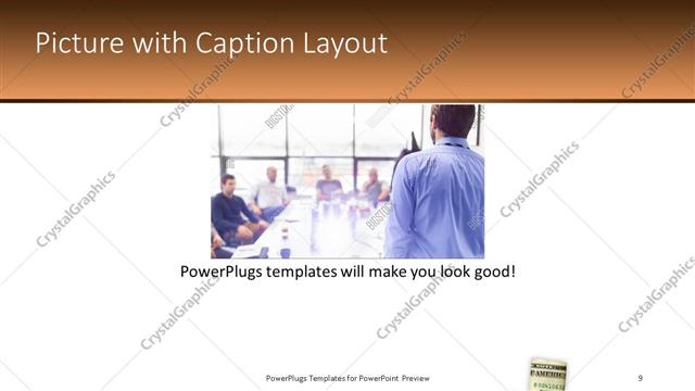 Picture with Caption presentation slide layout
