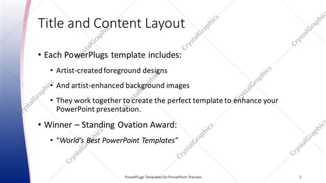 Title and Content presentation slide layout