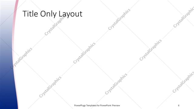 Title Only presentation slide layout